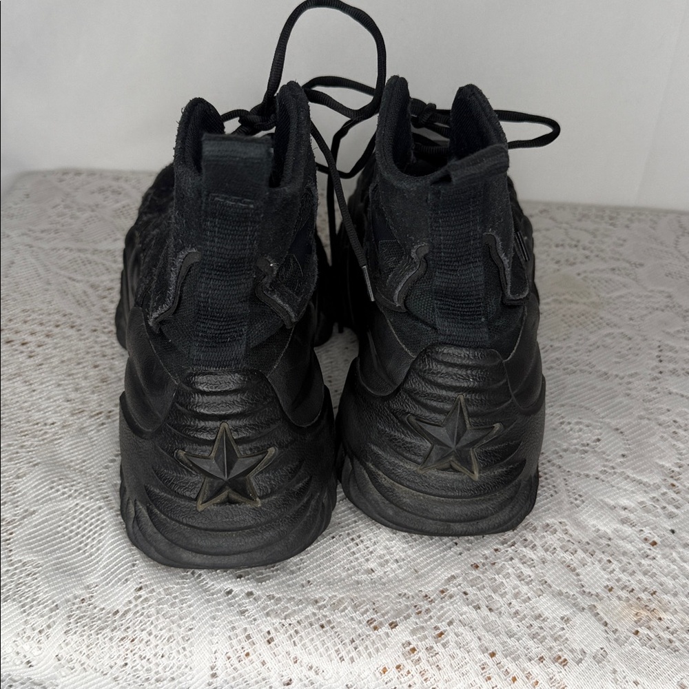 Converse Black Platform Shoes - image 5